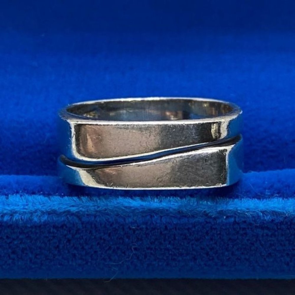 925 Split Abstract Ring - image 1